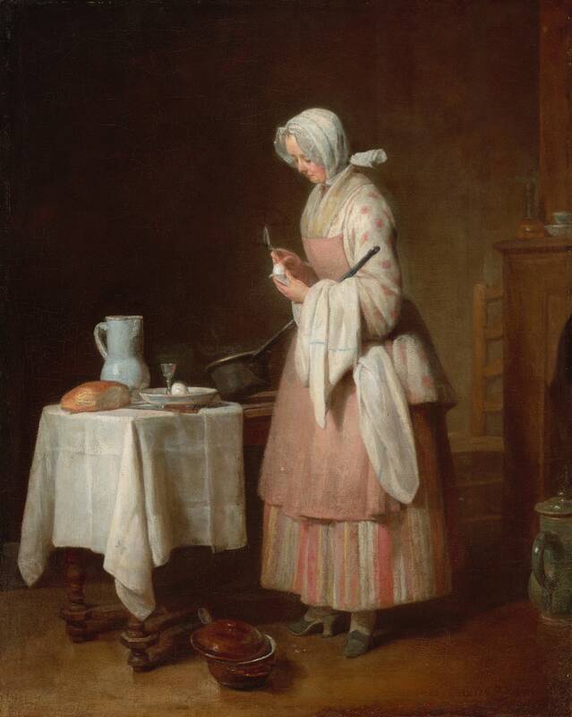 The Attentive Nurse by Jean Siméon Chardin, 1747