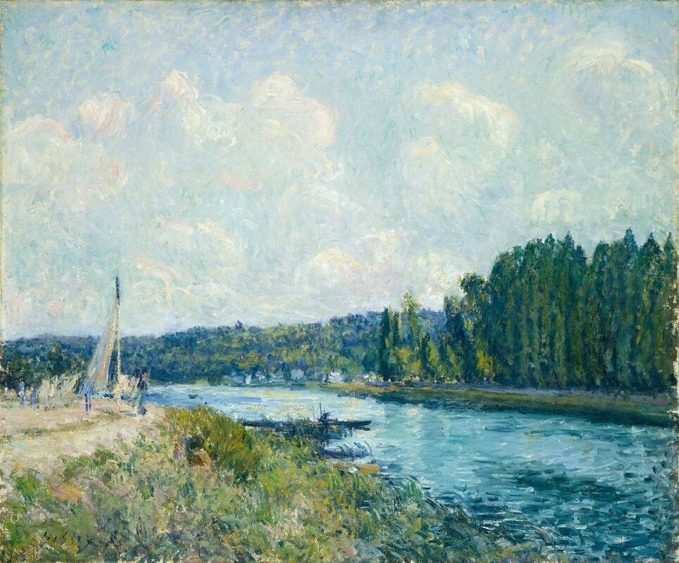 The Banks of the Oise by Alfred Sisley, 1877/1878