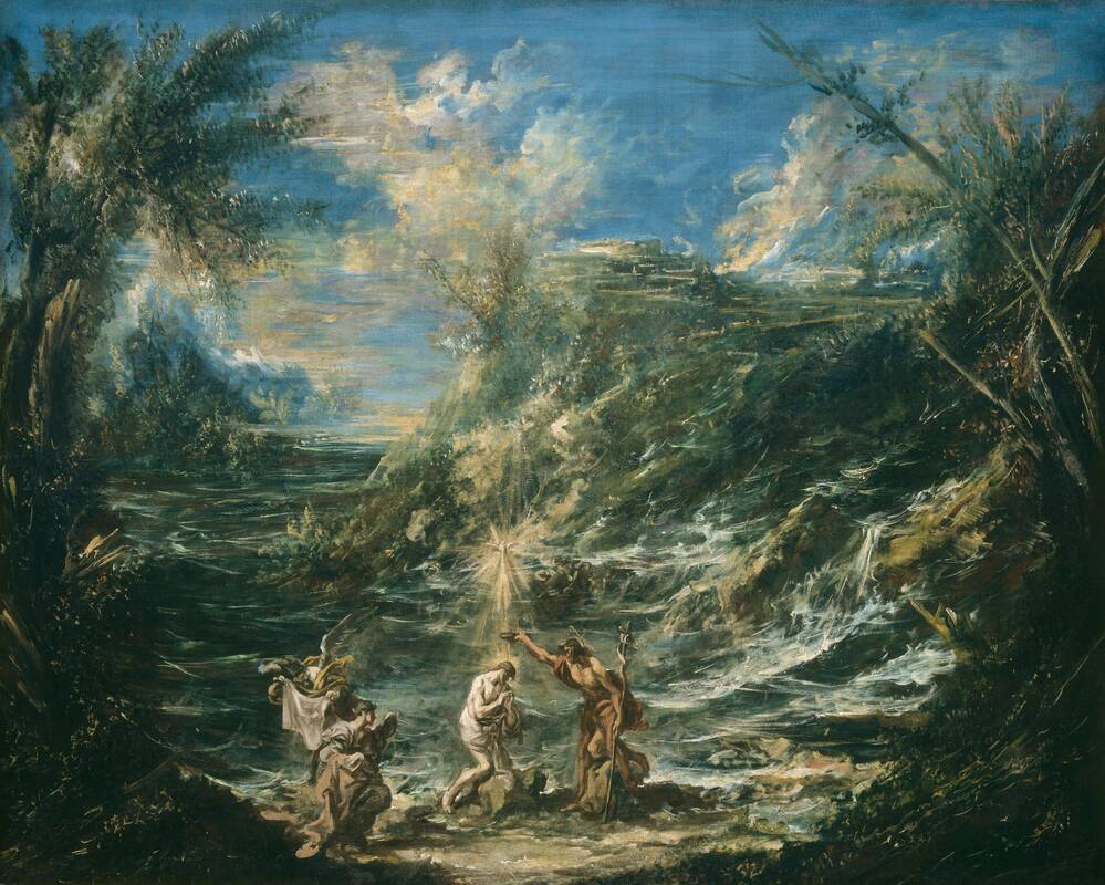 The Baptism of Christ by Alessandro Magnasco, c. 1740