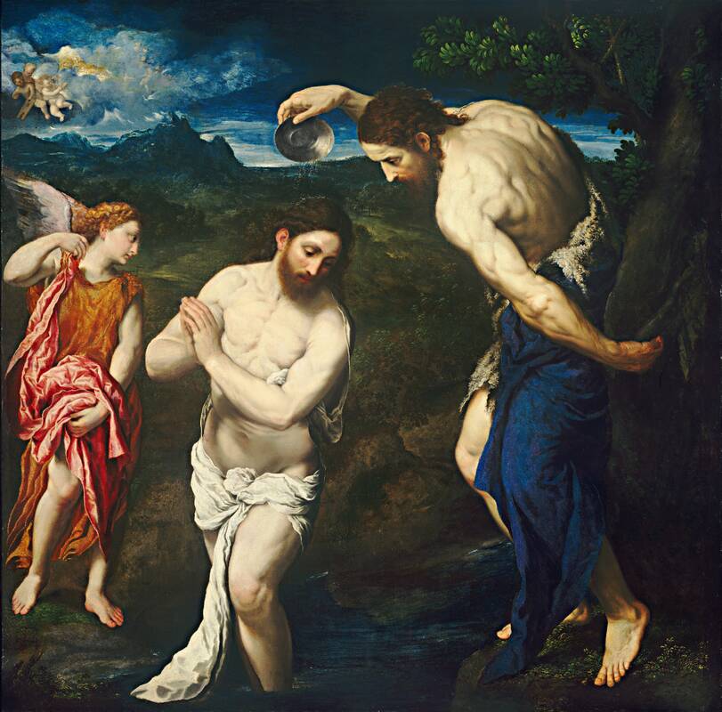 The Baptism of Christ by Paris Bordone, c. 1535/1540