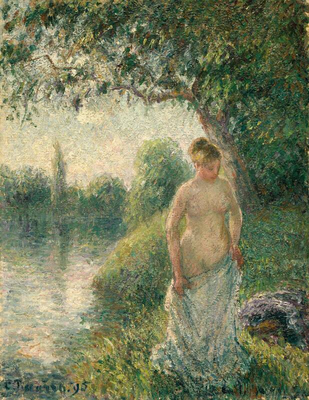 The Bather by Camille Pissarro, 1895