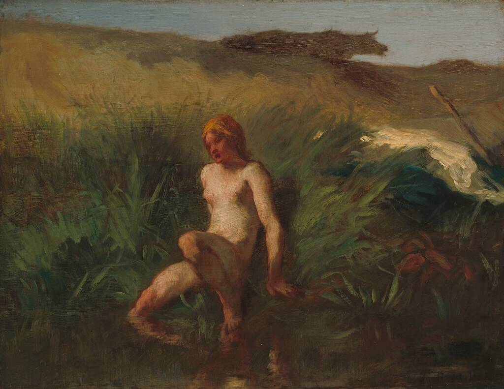 The Bather by Jean-François Millet, 1846/1848