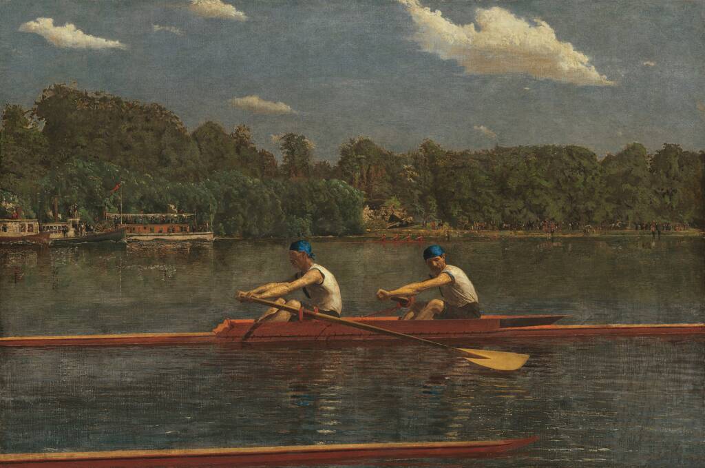 The Biglin Brothers Racing by Thomas Eakins, 1872