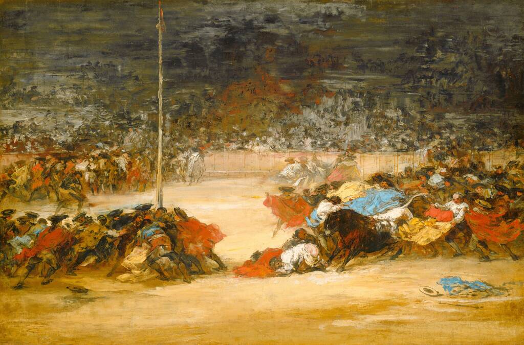 The Bullfight by Eugenio Lucas Villamil, c. 1890/1900