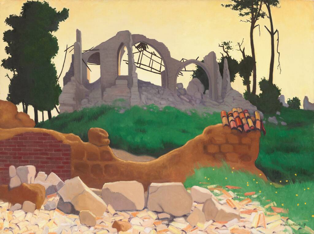 The Church of Souain by Félix Vallotton, 1917