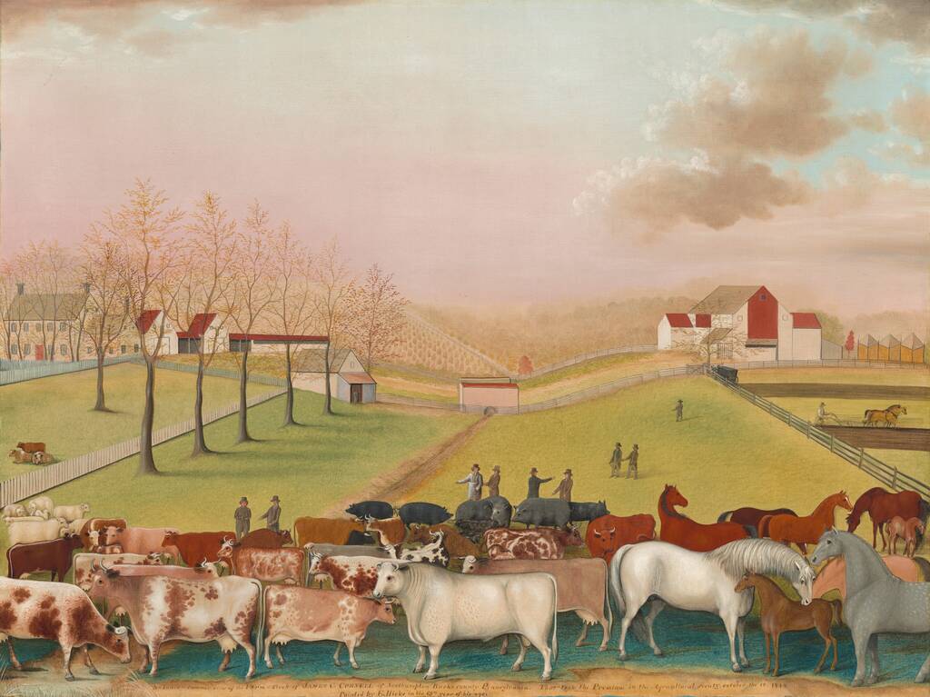 The Cornell Farm by Edward Hicks, 1848
