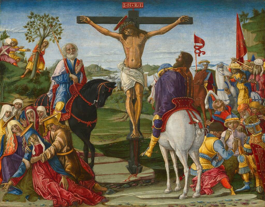 The Crucifixion by Benvenuto di Giovanni, probably 1491