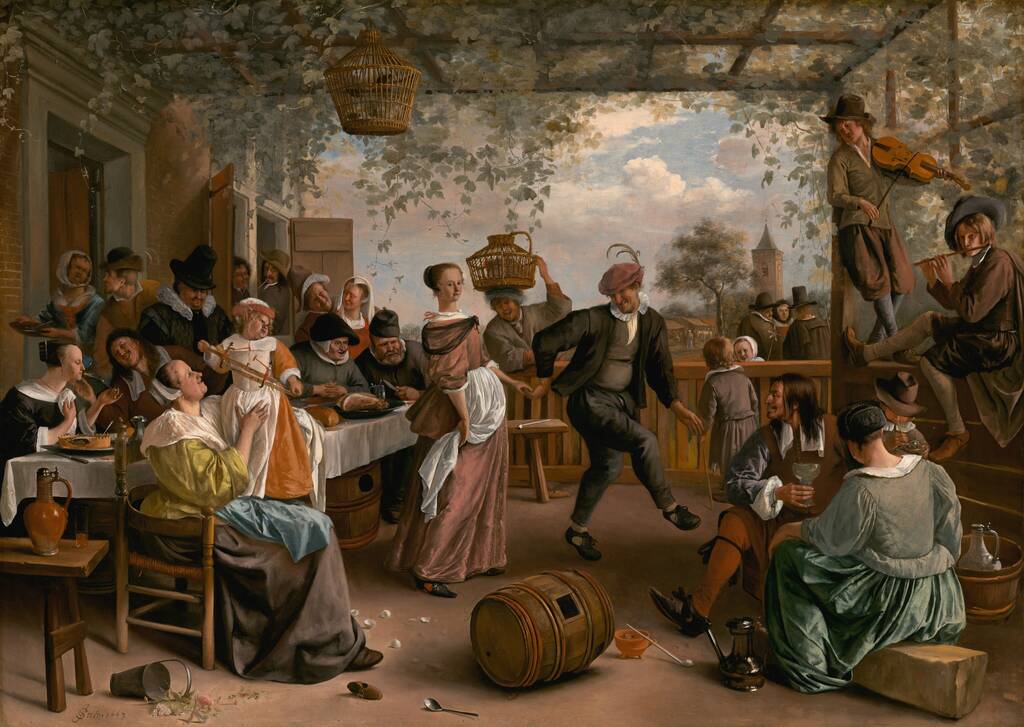 The Dancing Couple by Jan Steen, 1663