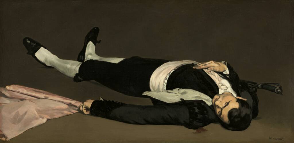 The Dead Toreador by Edouard Manet, probably 1864