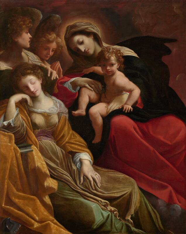 The Dream of Saint Catherine of Alexandria by Lodovico Carracci, c. 1593