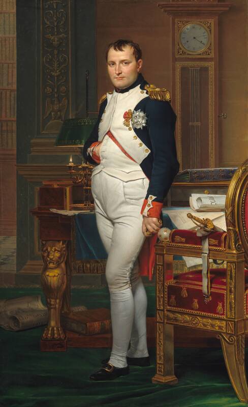 The Emperor Napoleon in His Study at the Tuileries by Jacques-Louis David, 1812
