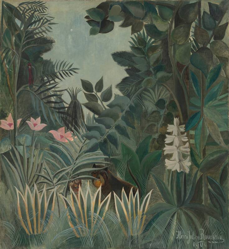 The Equatorial Jungle by Henri Rousseau, 1909