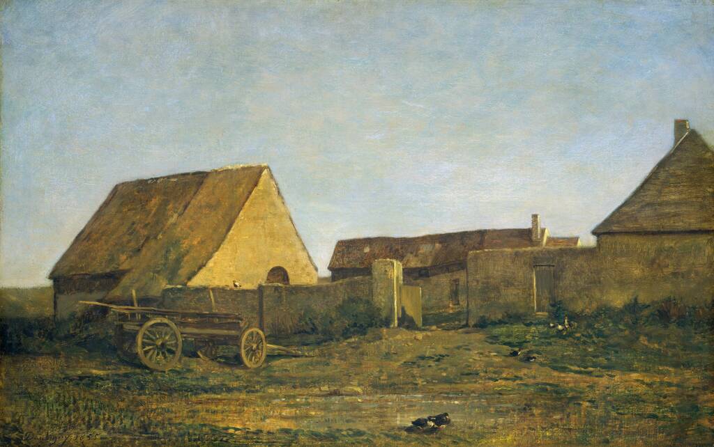 The Farm by Charles-François Daubigny, 1855