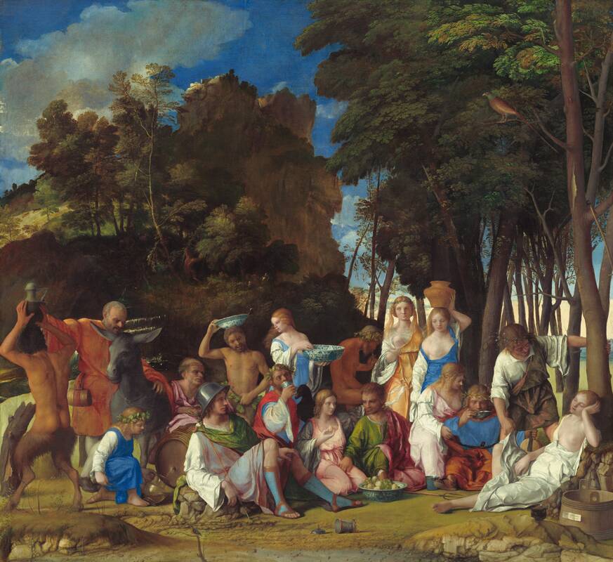 The Feast of the Gods by Giovanni Bellini, 1514/1529