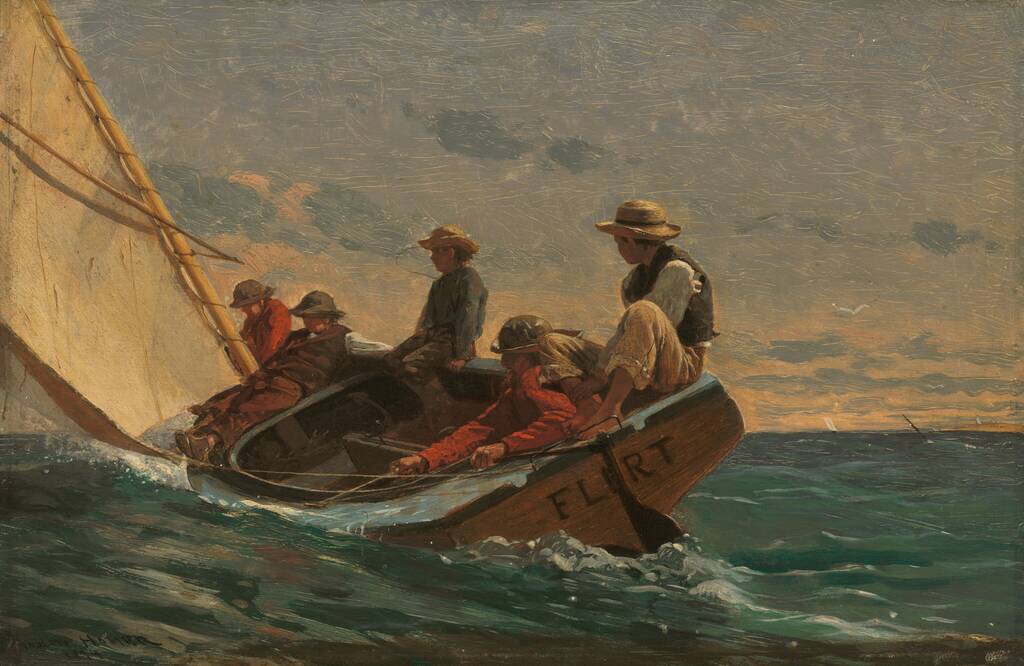 The Flirt by Winslow Homer, 1874
