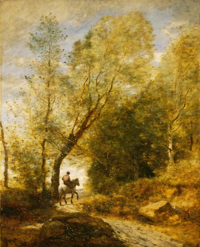 The Forest of Coubron by Jean-Baptiste-Camille Corot, 1872