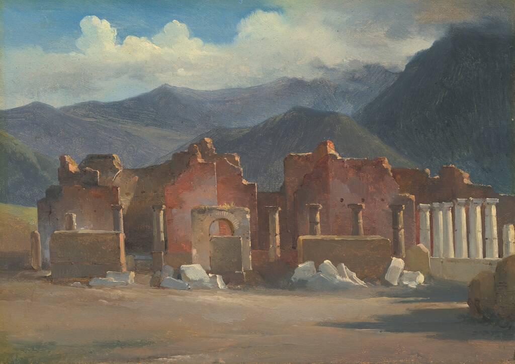 The Forum at Pompeii by Achille-Etna Michallon, 1819