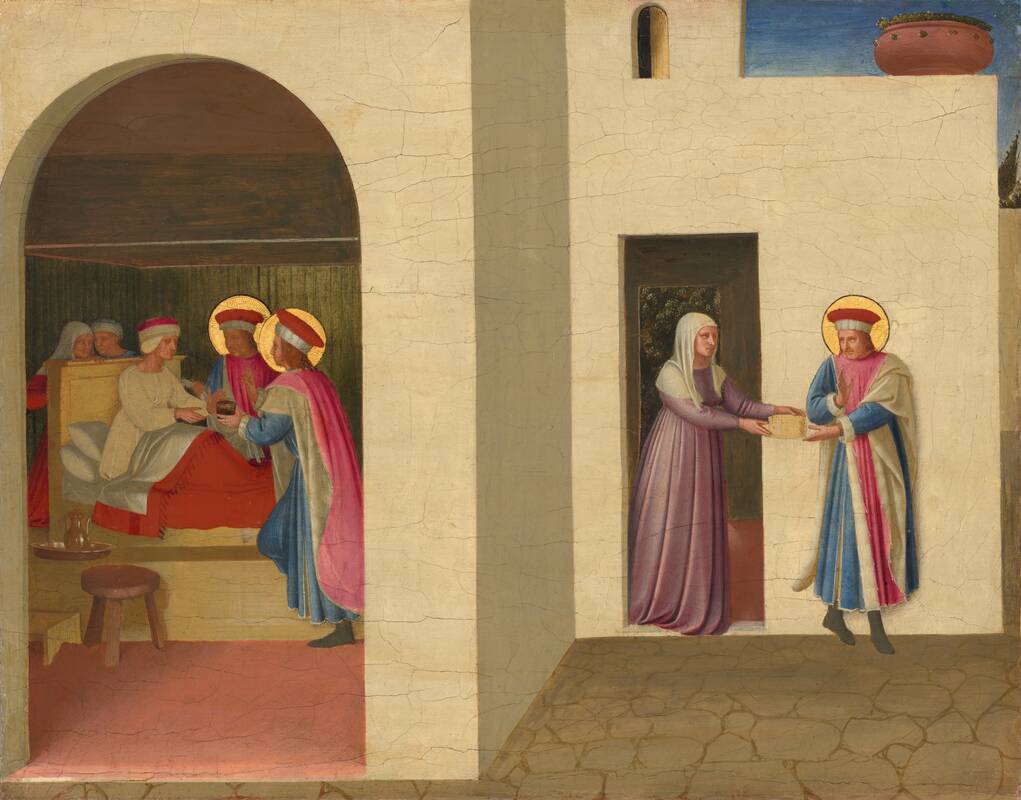 The Healing of Palladia by Saint Cosmas and Saint Damian by Fra Angelico, c. 1438/1440