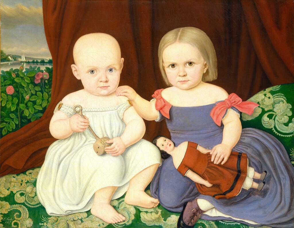 The Herbert Children by Lambert Sachs, 1857