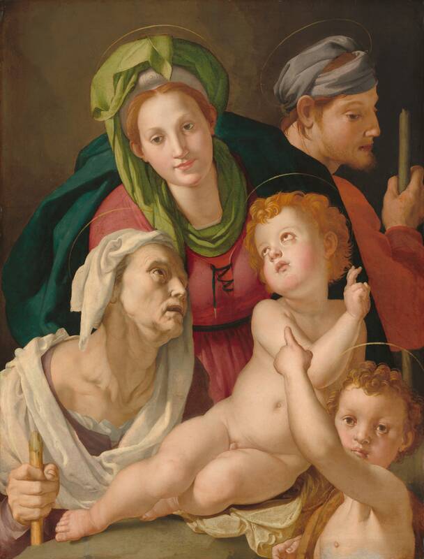 The Holy Family by Agnolo Bronzino, c. 1527/1528