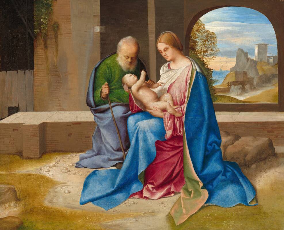The Holy Family by Giorgione, probably c. 1500