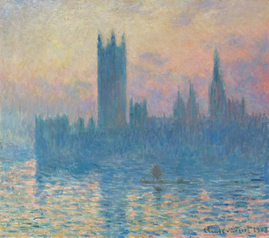 The Houses of Parliament, Sunset by Claude Monet, 1903