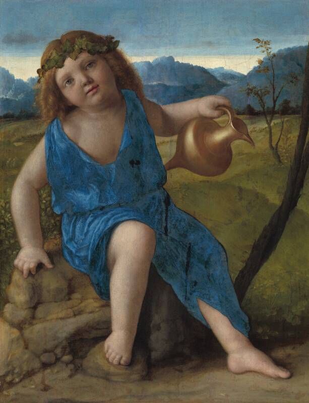 The Infant Bacchus by Giovanni Bellini, probably 1505/1510
