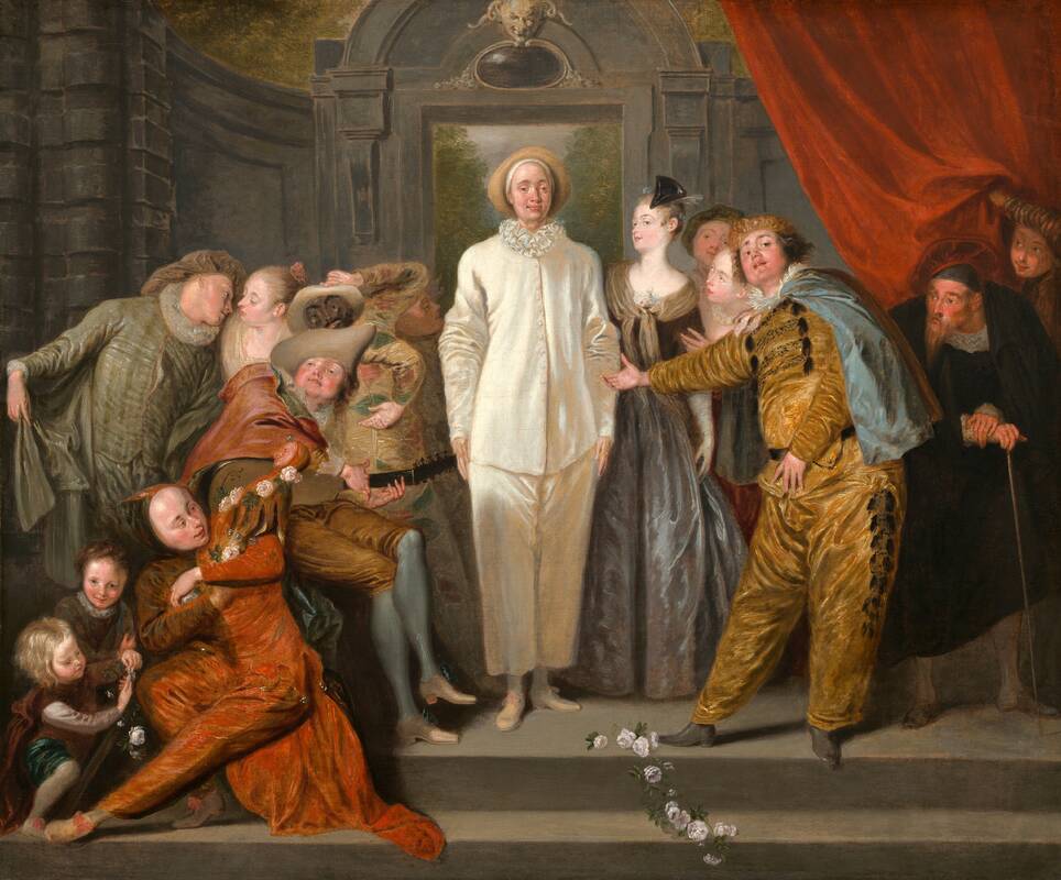The Italian Comedians by Antoine Watteau, probably 1720