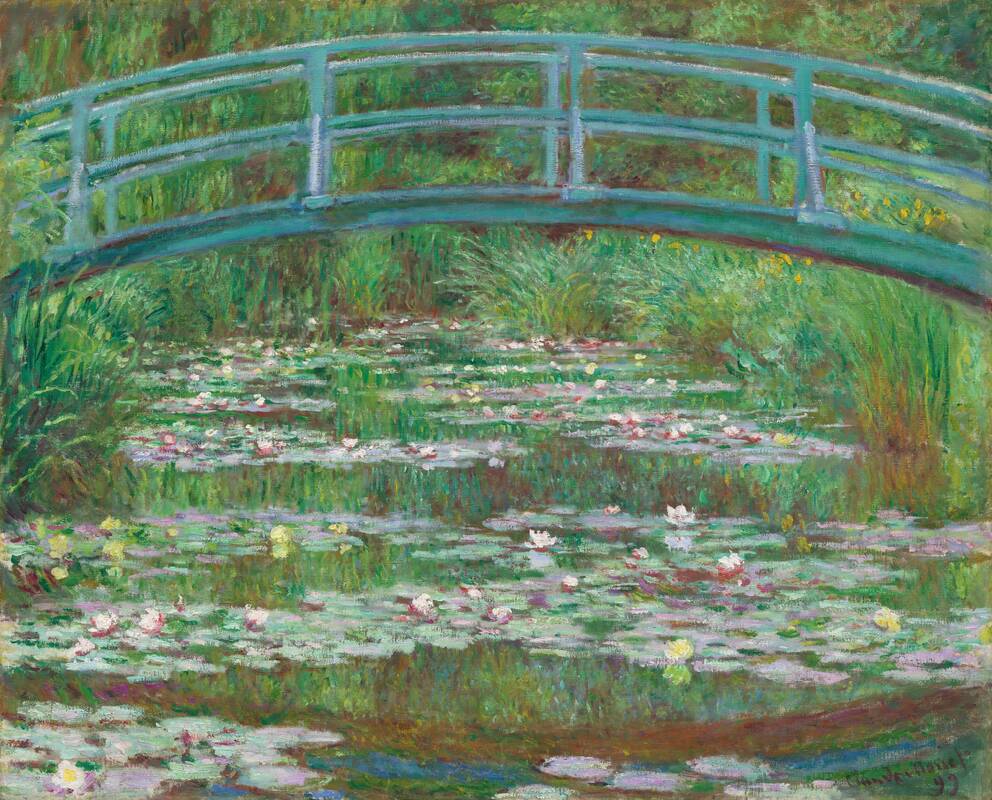 The Japanese Footbridge by Claude Monet, 1899