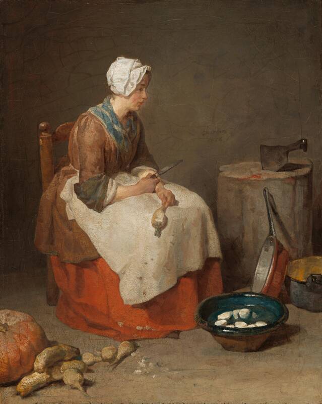 The Kitchen Maid by Jean Siméon Chardin, 1738