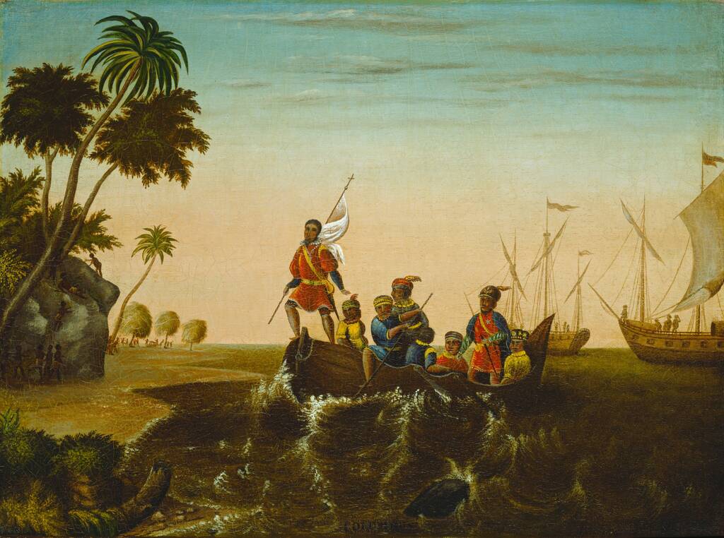 The Landing of Columbus by Edward Hicks, c. 1837