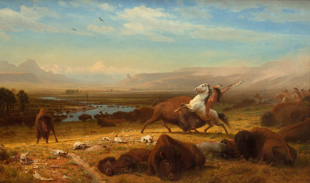 The Last of the Buffalo by Albert Bierstadt, 1888