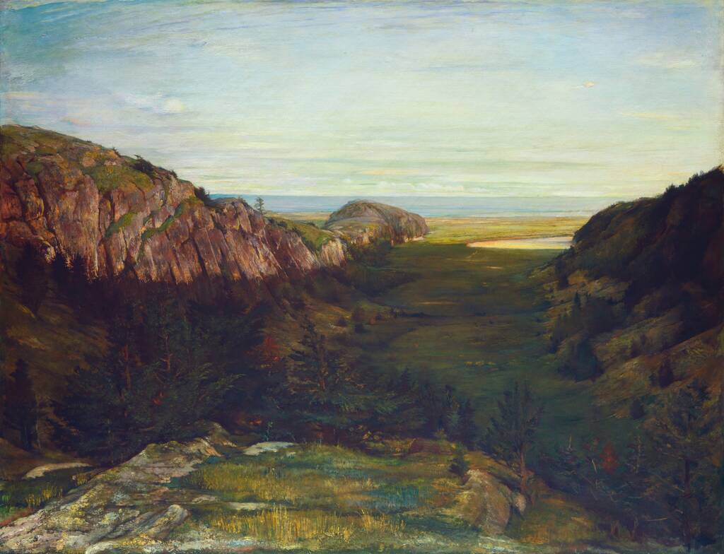 The Last Valley - Paradise Rocks by John La Farge, 1867-1868