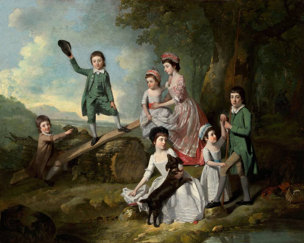The Lavie Children by Johann Zoffany, c. 1770