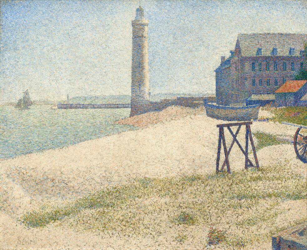 The Lighthouse at Honfleur by Georges Seurat, 1886
