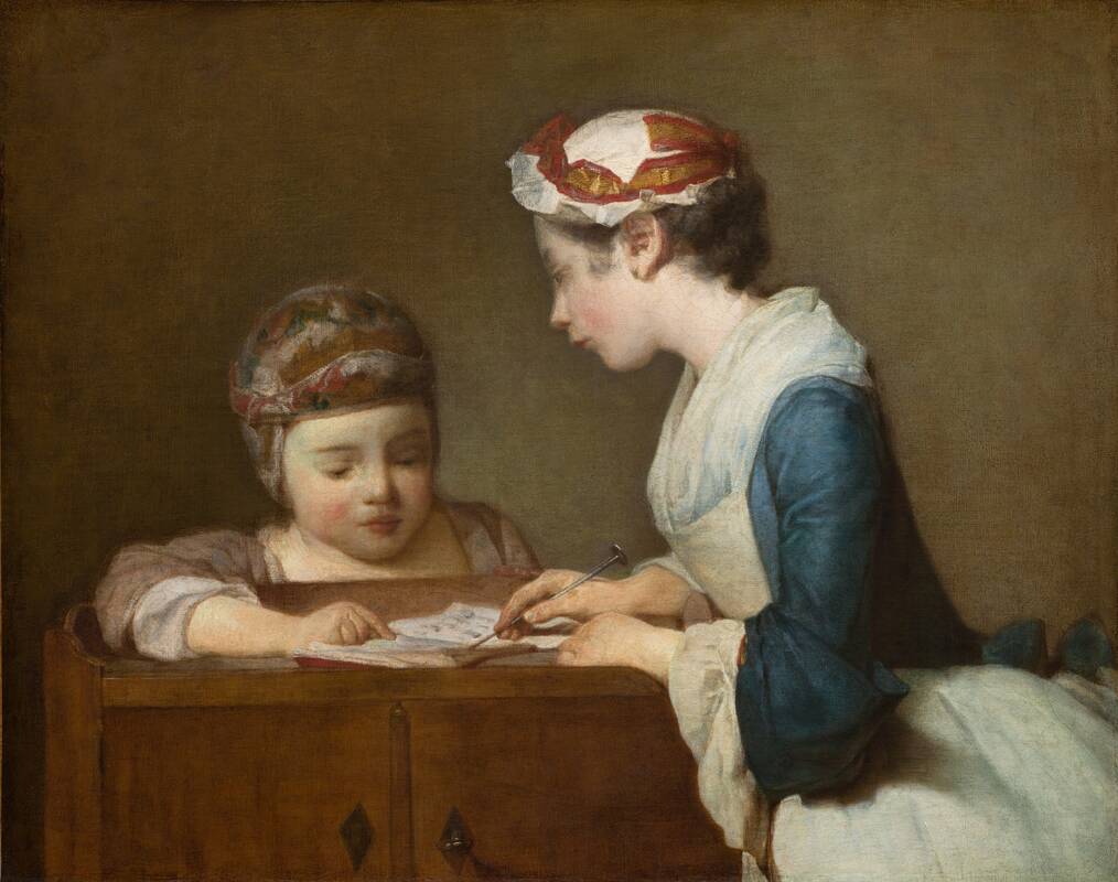 The Little Schoolmistress by Jean Siméon Chardin, after 1740