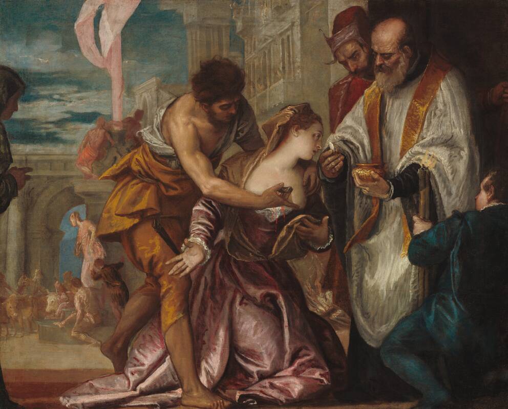 The Martyrdom and Last Communion of Saint Lucy by Veronese, c. 1585/1586
