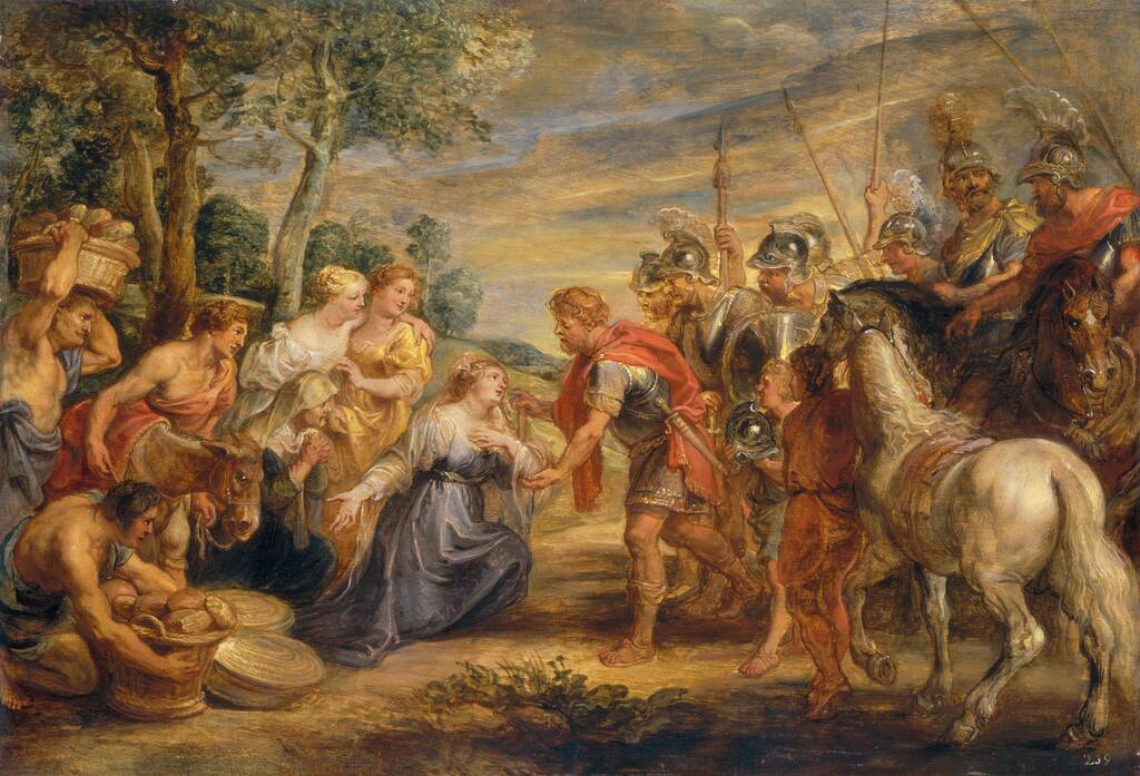 The Meeting of David and Abigail by Sir Peter Paul Rubens, c. 1630