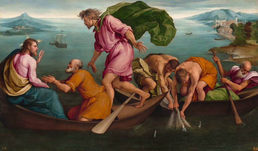 The Miraculous Draught of Fishes by Jacopo Bassano, 1545