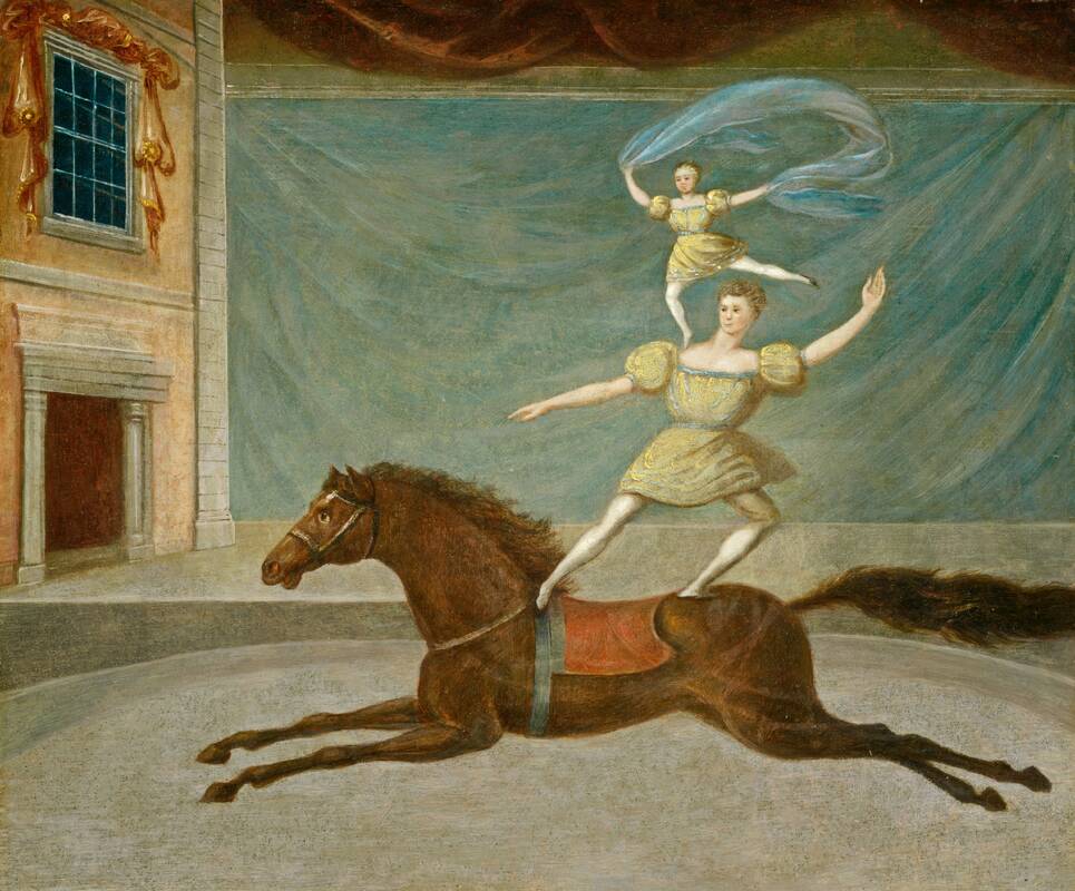 The Mounted Acrobats by American 19th Century, 1825 or after