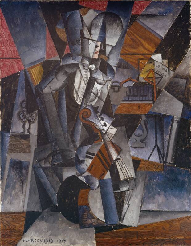The Musician by Louis Casimir Ladislas Marcoussis, 1914