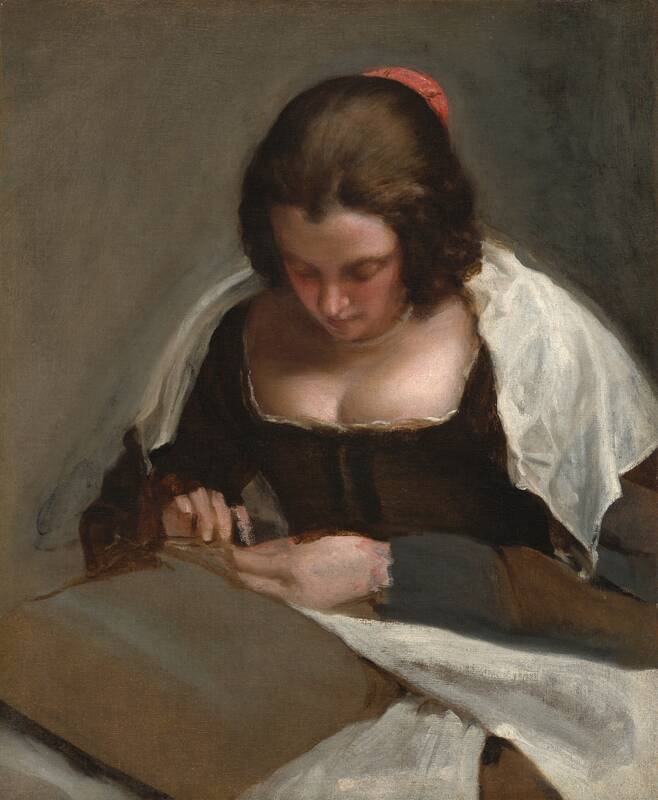 The Needlewoman by Diego Velázquez, c. 1640/1650