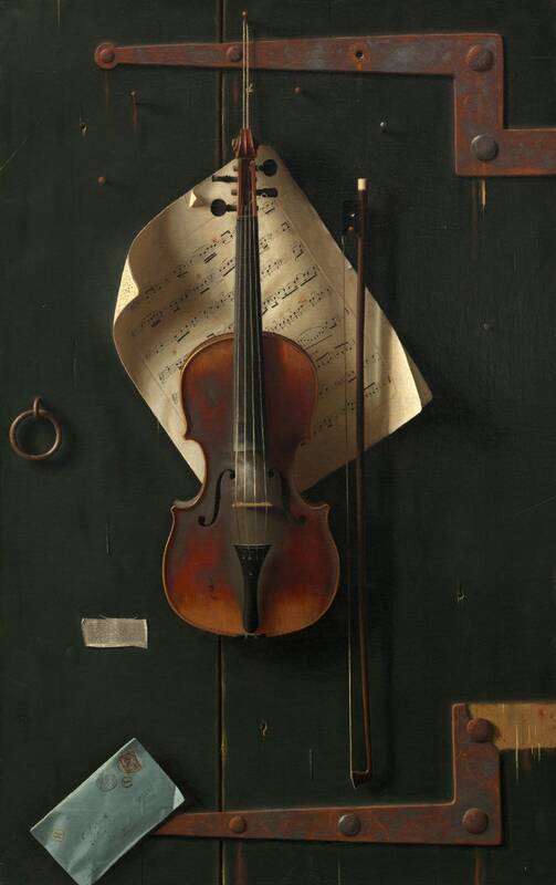 The Old Violin by William Michael Harnett, 1886