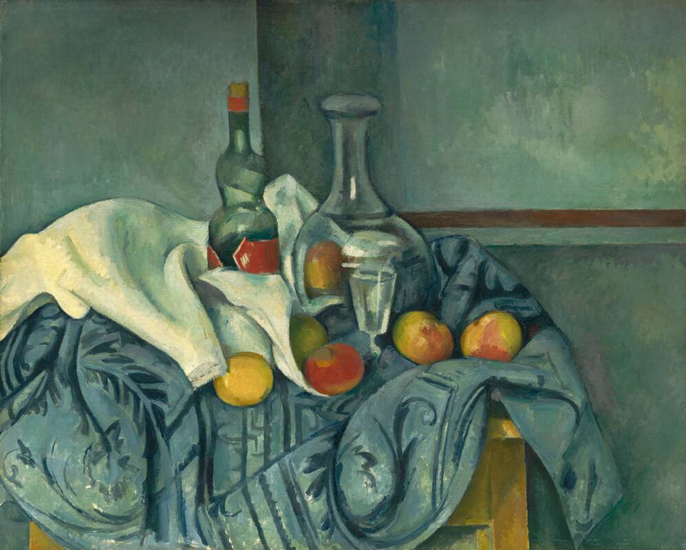 The Peppermint Bottle by Paul Cézanne, 1893/1895