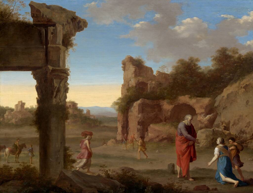The Prophet Elijah and the Widow of Zarephath by Cornelis van Poelenburch, c. 1630
