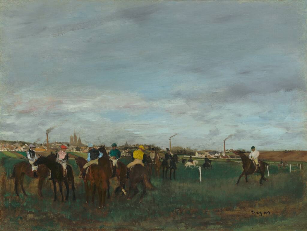 The Races by Edgar Degas, 1871-1872
