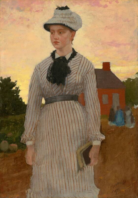 The Red School House by Winslow Homer, 1873