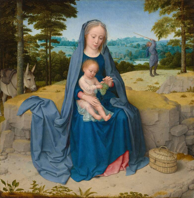 The Rest on the Flight into Egypt by Gerard David, c. 1510
