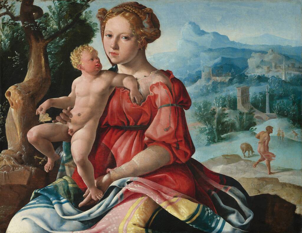 The Rest on the Flight into Egypt by Maerten van Heemskerck, c. 1530