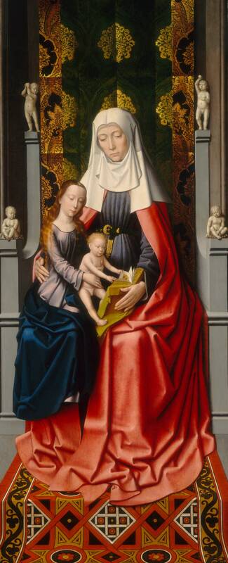 The Saint Anne Altarpiece: Saint Anne with the Virgin and Child [middle panel] by Gerard David, c. 1500/1520